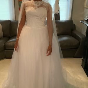 White wedding dress